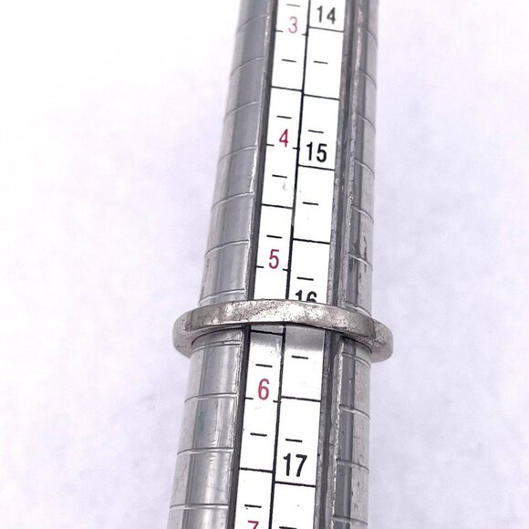 925 Sterling Silver Diamond Heart Ring Size 5.5 - Picture 4 of 6